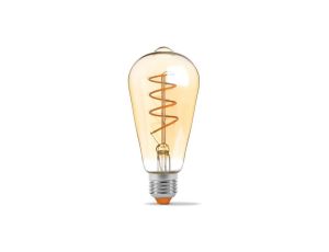 Żarówka LED E27 ST64 4W 300lm 2200K Amber filament DIM