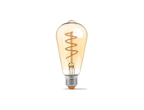 Żarówka LED E27 ST64 4W 300lm 2200K Amber filament DIM