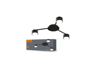 Lampa Sufitowa Żyrandol Oprawa 3x GX53 LED Czarna Nowoczesna Videx