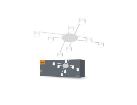 Lampa Sufitowa Żyrandol 8x GX53 LED Biała Nowoczesna Videx