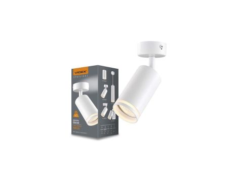Lampa Ścienna Sufitowa Kinkiet 1x GU10 Biała MARTIN Videx