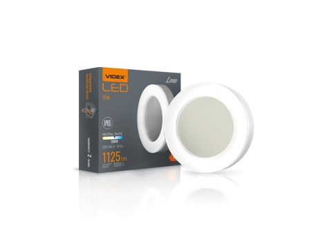 Lampa Ogrodowa Kinkiet Elewacyjny PLAFON LED 15W 5000K LENA VIDEX
