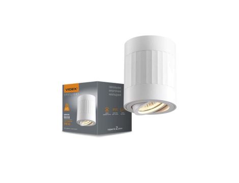 Oprawa Natynkowa Oświetleniowa Lampa Sufitowa Tuba LED GU10 Biała VIDEX