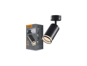 Lampa Ścienna Sufitowa Kinkiet Oprawa Punktowa Ruchoma GU10 Czarna Videx