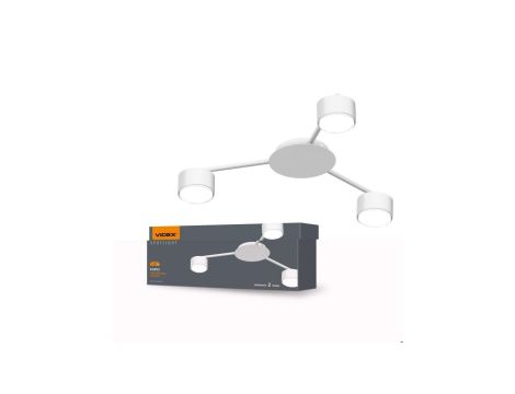 Lampa Sufitowa Żyrandol Oprawa 3x GX53 LED Biała Nowoczesna Videx