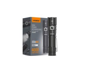 Latarka Taktyczna LED Akumulatorowa Wodoszczelna 20W 4000lm 6000K A406 Bardzo Mocna VIDEX
