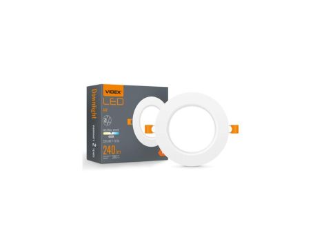 Oprawa wpuszczana LED typu Downlight 240lm 4000k 4W VIDEX