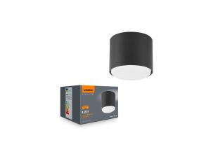 Oprawa Natynkowa SPOT Lampa Sufitowa Punktowa Natynkowa GX53 Czarna Videx