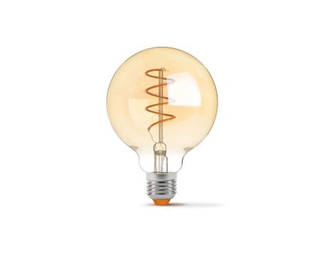 Żarówka LED E27 G95 4W 300lm 2200K Amber filament DIM