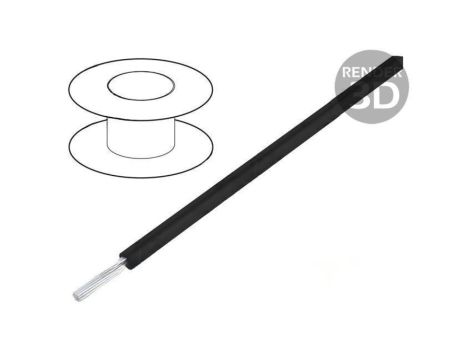 Przewód Silivolt-E SN 1x2,5mm2 linka Cu silikon czarny 600V 61.7537-21