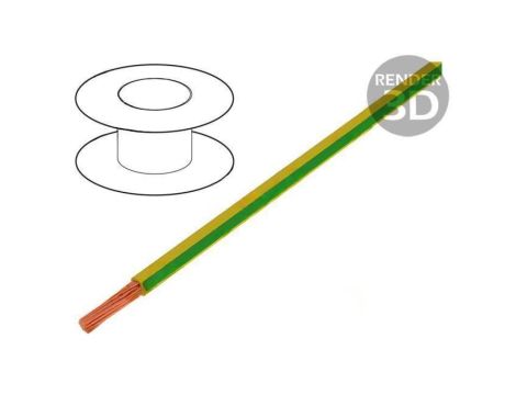 Przewód Silivolt-E 1x2,5mm2 linka Cu silikon zielono-żółty 61.7556-20