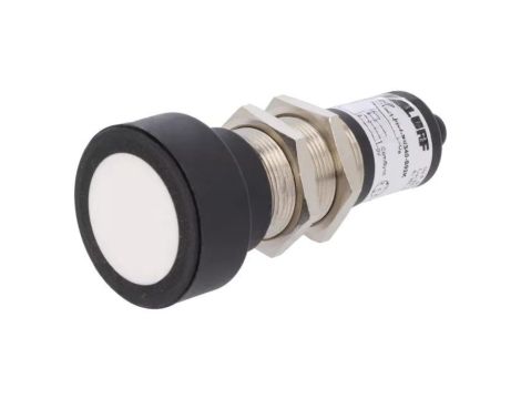 Czujnik ultradźwiękowy, prosty, z konfiguracją wyjścia PNP/NO/NC, max. 0,2A, M12 męski, IP67, BUS M30M1-PPX-35/340-S92K