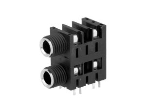 Złącze Jack 6,3mm, żeńskie, gniazdo, kątowe 90, mono ACJM-MHDC