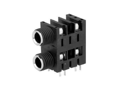 Złącze Jack 6,3mm, żeńskie, gniazdo, kątowe 90, mono ACJM-MHDC