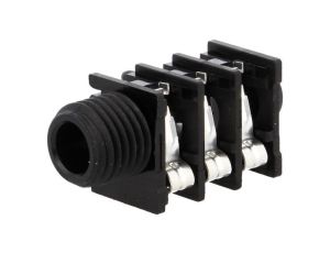 Złącze Jack 6,3mm, żeńskie, gniazdo, kątowe 90, stereo ACJS-MHOP