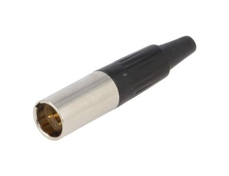 Złącze XLR mini, męskie, wtyk, PIN: 4, proste, prąd znamionowy: 5A AG4M
