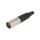 Złącze XLR mini, męskie, wtyk, PIN: 4, proste, prąd znamionowy: 5A AG4M