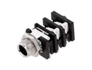 Złącze Jack 6,3mm, żeńskie, gniazdo, kątowe 90, stereo ACJS-MHOM