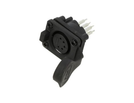 Złącze XLR, żeńskie, gniazdo, PIN: 5, proste, napięcie znamionowe: 133V, prąd znamionowy: 7,5A AXS5FP2V
