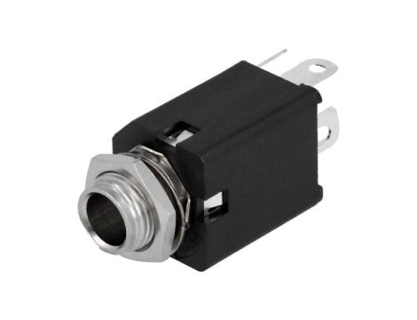 Złącze Jack 6,3mm, żeńskie, gniazdo, proste, mono ACJM-MVS-2S