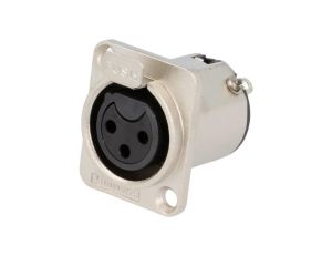 Złącze XLR, żeńskie, gniazdo, PIN: 3, proste, napięcie znamionowe: 133V, prąd znamionowy: 15A AC3FDZ-AU