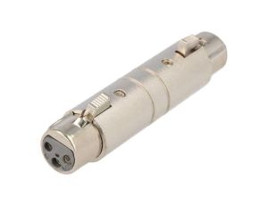 Łącznik XLR/XLR, żeński z obustron, PIN: 3, proste AC3F3FW