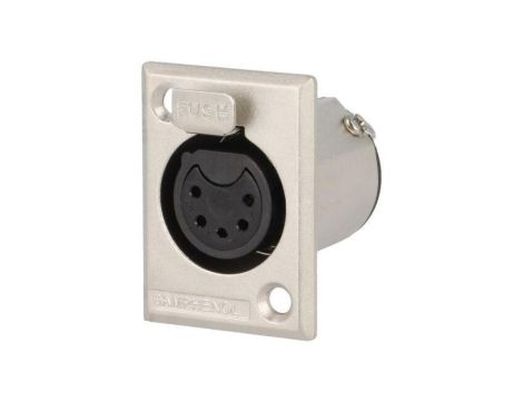 Złącze XLR, żeńskie, gniazdo, PIN: 5, proste, napięcie znamionowe: 133V, prąd znamionowy: 7,5A AC5FPZ