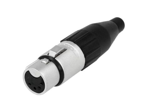 Złącze XLR, żeńskie, wtyk, PIN: 5, proste, napięcie znamionowe: 133V, prąd znamionowy: 7,5A AC5FJ