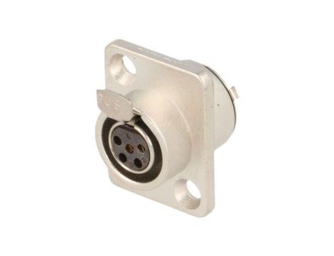 Złącze XLR mini, żeńskie, gniazdo, PIN: 5, proste, prąd znamionowy: 4A AG5FCRV