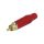 Złącze RCA, męskie, wtyk, proste, złocony ACPR-RED
