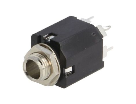Złącze Jack 6,3mm, żeńskie, gniazdo, proste, stereo ACJS-MN-5