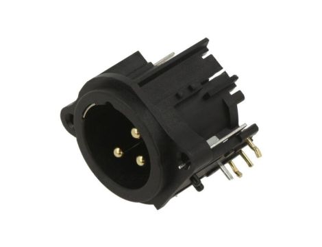 Złącze XLR, męskie, gniazdo, PIN: 3, kątowe 90, napięcie znamionowe: 133V, prąd znamionowy: 6A AC3MAH2-AU-PRE