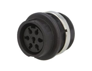 Złącze DIN, żeńskie, gniazdo, PIN: 7, proste, napięcie znamionowe: 300V T3437050U