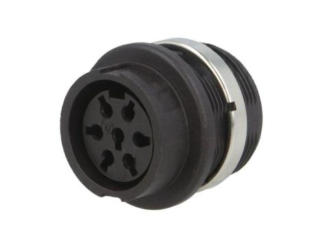 Złącze DIN, żeńskie, gniazdo, PIN: 7, proste, napięcie znamionowe: 300V T3437050U