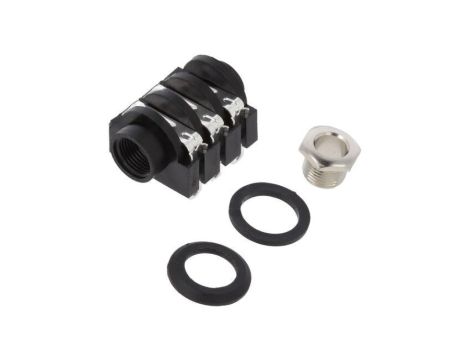 Złącze Jack 6,3mm, żeńskie, gniazdo, kątowe 90, stereo ACJS-IHS