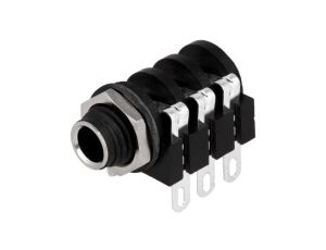 Złącze Jack 6,3mm, żeńskie, gniazdo, kątowe 90, stereo ACJS-MHS