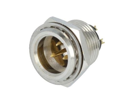 Złącze XLR mini, męskie, gniazdo, PIN: 3, proste, prąd znamionowy: 5A AG3MCC