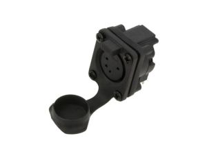 Złącze XLR, żeńskie, gniazdo, PIN: 5, kątowe, napięcie znamionowe: 133V, prąd znamionowy: 7,5A AXS5FP1H