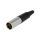 Złącze XLR mini, męskie, wtyk, PIN: 3, proste, prąd znamionowy: 5A AG3M