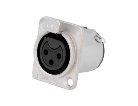 Złącze XLR, żeńskie, gniazdo, PIN: 3, proste, napięcie znamionowe: 133V, prąd znamionowy: 15A AC3FDZ