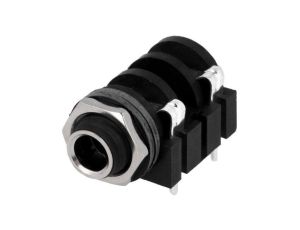 Złącze Jack 6,3mm, żeńskie, gniazdo, kątowe 90, mono ACJM-MH