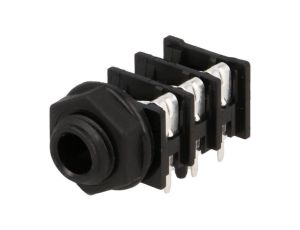 Złącze Jack 6,3mm, żeńskie, gniazdo, kątowe 90, stereo ACJS-PHOP