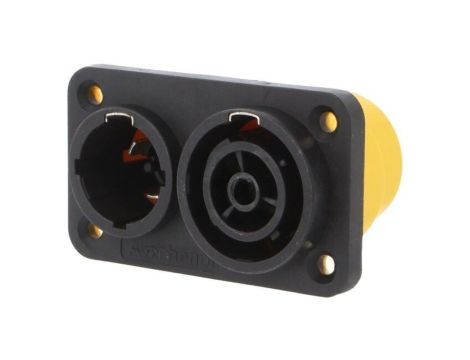 Złącze SpeakON, męskie+żeńskie, gniazdo, PIN: 3, proste, napięcie znamionowe: 250V, prąd znamionowy: 16A HPT-3-CC