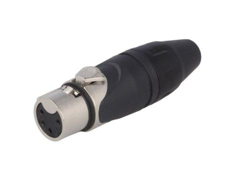 Złącze XLR, żeńskie, wtyk, PIN: 5, proste, napięcie znamionowe: 133V, prąd znamionowy: 7,5A AX5F