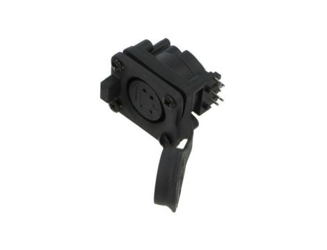 Złącze XLR, żeńskie, gniazdo, PIN: 5, kątowe, napięcie znamionowe: 133V, prąd znamionowy: 7,5A AXS5FPH