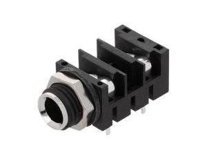 Złącze Jack 6,3mm, żeńskie, gniazdo, kątowe 90, mono ACJM-MHDR