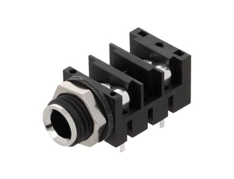 Złącze Jack 6,3mm, żeńskie, gniazdo, kątowe 90, mono ACJM-MHDR