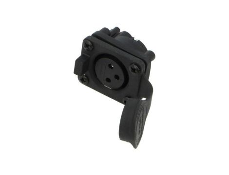 Złącze XLR, żeńskie, gniazdo, PIN: 3, proste, napięcie znamionowe: 133V, prąd znamionowy: 15A AXS3FP2