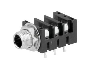 Złącze Jack 6,3mm, żeńskie, gniazdo, kątowe 90, stereo ACJS-MHDRM