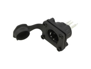 Złącze XLR, męskie, gniazdo, PIN: 5, proste, napięcie znamionowe: 133V, prąd znamionowy: 7,5A AXS5MP2V